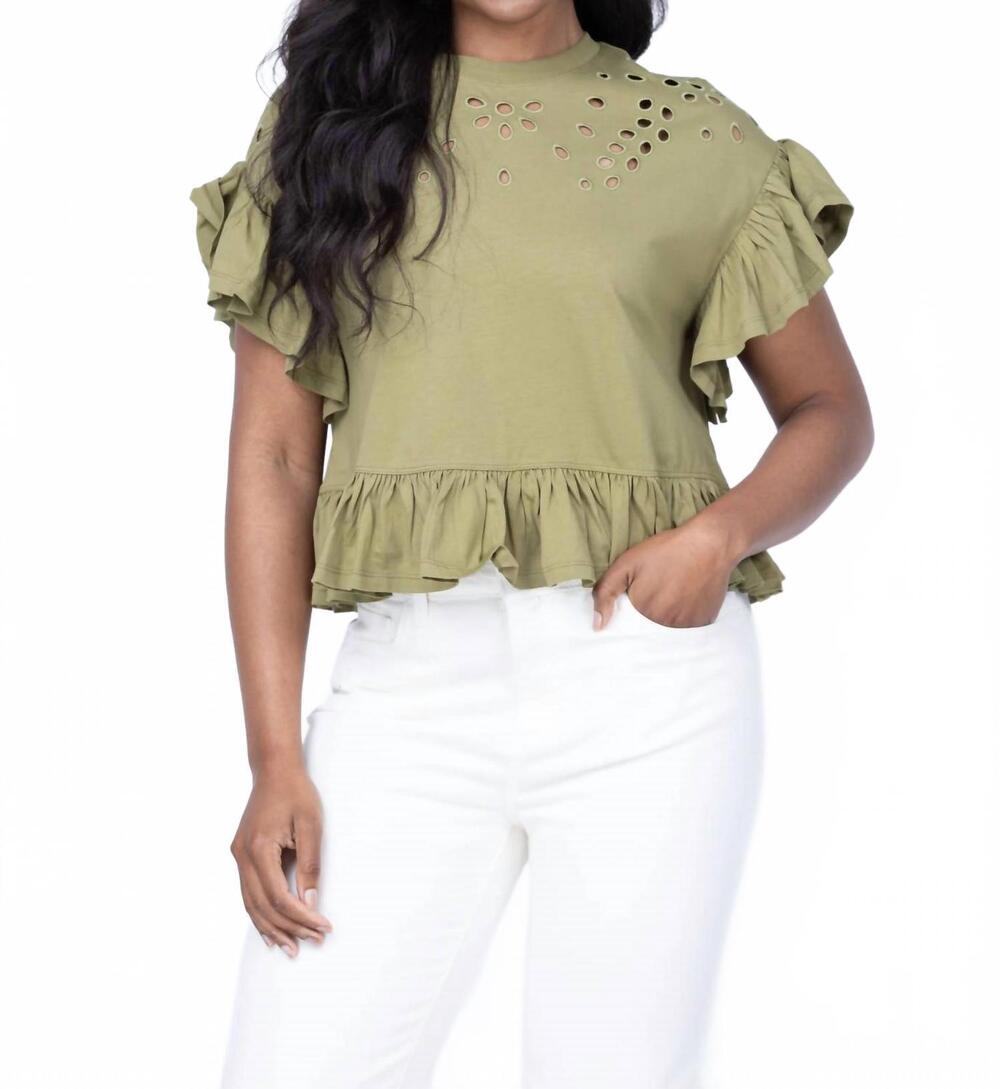 NEW ULLA JOHNSON mariana top in lichen